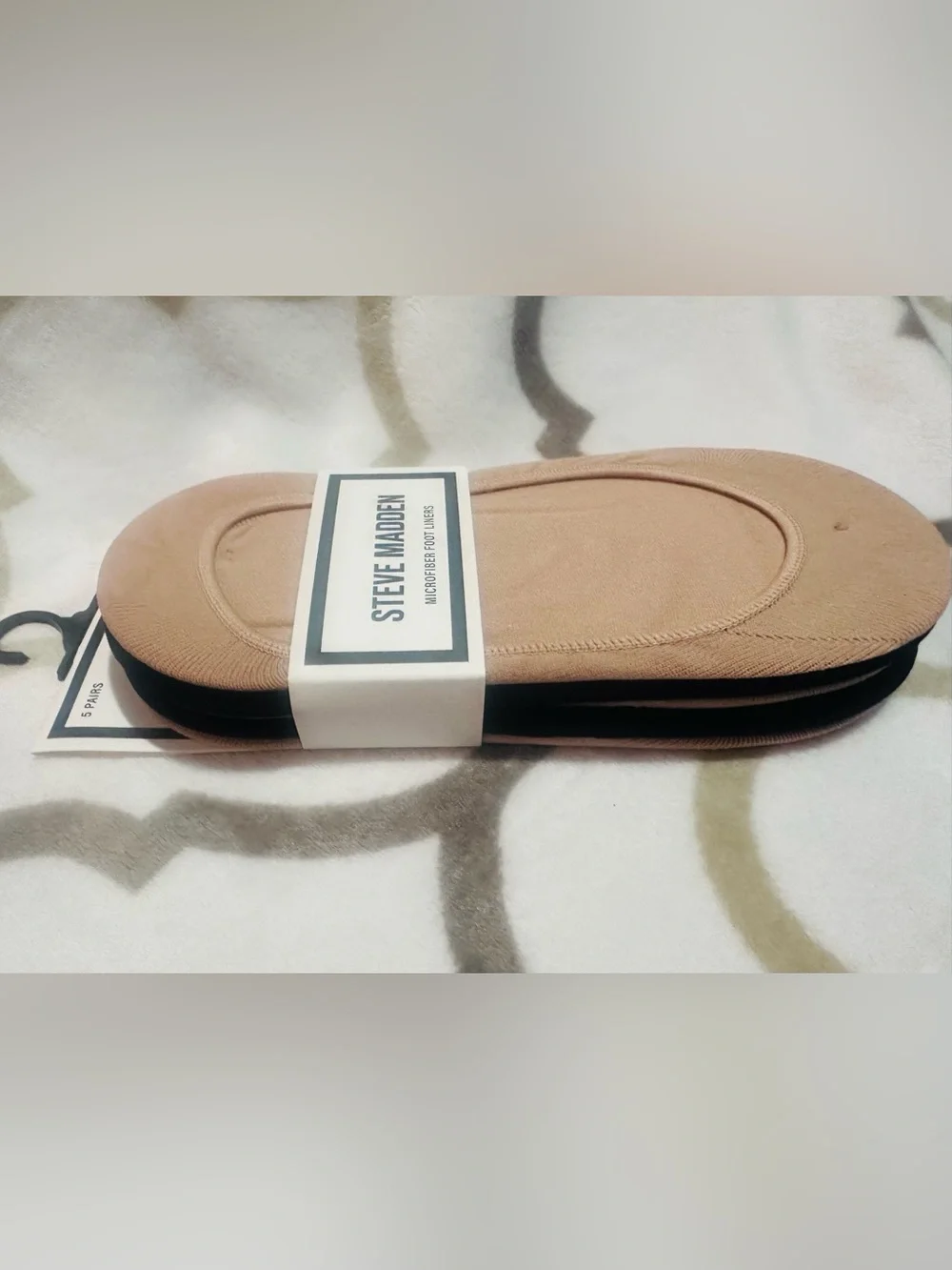 Steve Madden✨🤎🖤Nude/Tan No-Show Liner Socks - 5 pairs